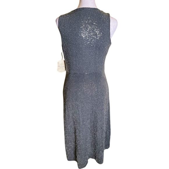Altar'd State Sequin Faux Wrap Midi Cocktail Dress - Size Medium‎ NWT - Picture 6 of 8